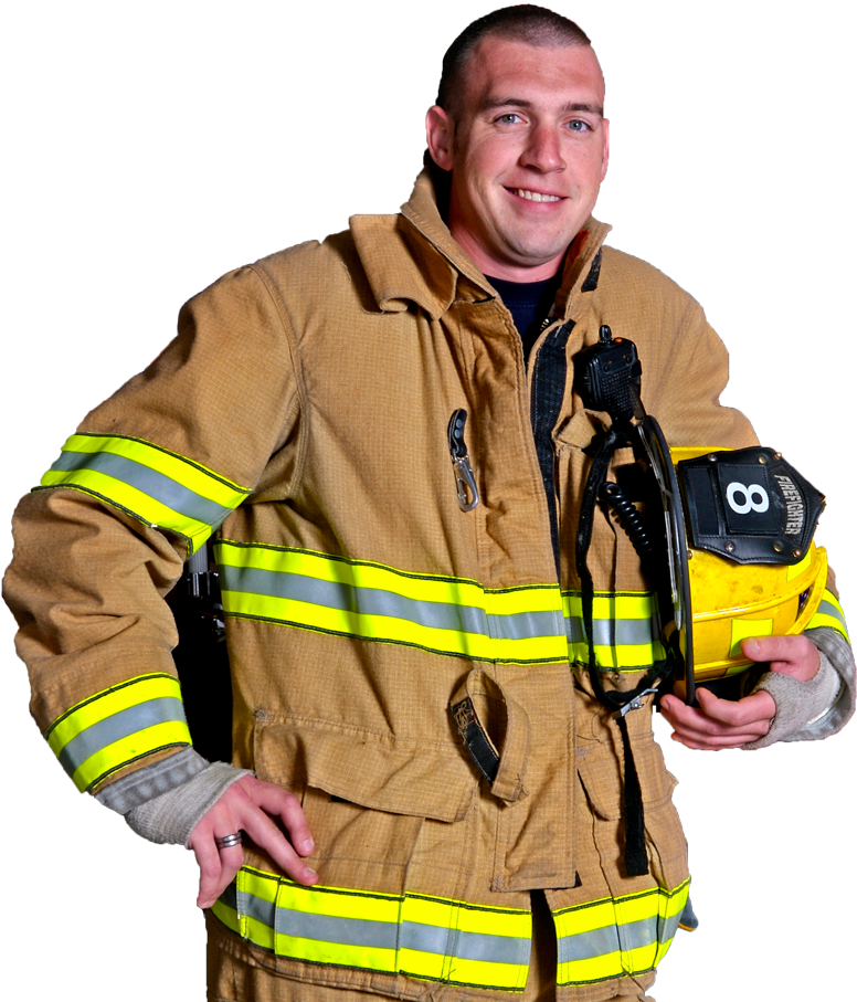 Male firefighter